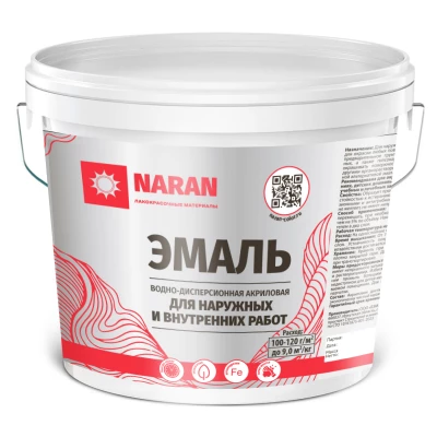 Эмаль для наружных и внутренних работ акриловая Наран